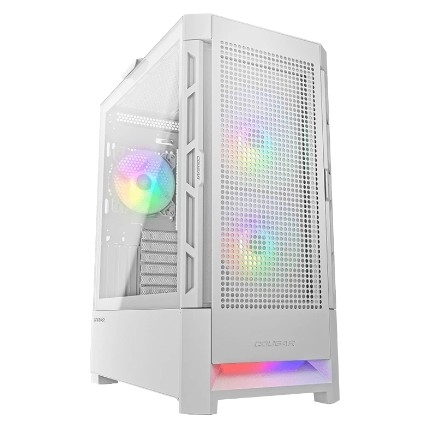 Cougar Airface RGB White, 2х140мм + 1x120mm ARGB Fan, ARGB Fan Hub, без БП, белый, ATX (AIRFACE_RGB_WHITE)