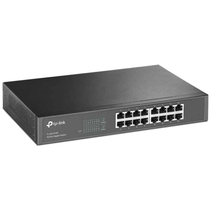 Картинка Коммутатор TP-LINK 16x RJ45 (TL-SG1016D) 