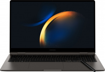 Ноутбук Samsung Galaxy book 3 360 NP750 Core i7 1360P 16Gb SSD1Tb Intel Iris Xe graphics 15.6" AMOLED Touch FHD (1920x1080) Windows 11 Home Single Language graphite WiFi BT Cam (NP750QFG-KA3IN)