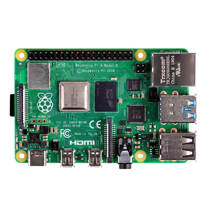 Raspberry Pi 4 Model B (RA502) Retail, 2GB RAM, Broadcom BCM2711 Quad core Cortex-A72 (ARM v8) 64-bit SoC @ 1.5GHz CPU, WiFi, Bluetooth, 40-pin GPIO, 2xUSB 3.0, 2xUSB 2.0,2x micro-HDMI, USB-C 5V Power разъем (RASP4442) (931175)(MB4)