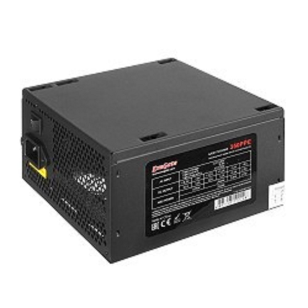 Exegate EX260643RUS Блок питания 600W Exegate 600PPE, ATX, black, APFC, 12cm, 24p+(4+4)p, PCI-E, 5*SATA, 3*IDE, FDD