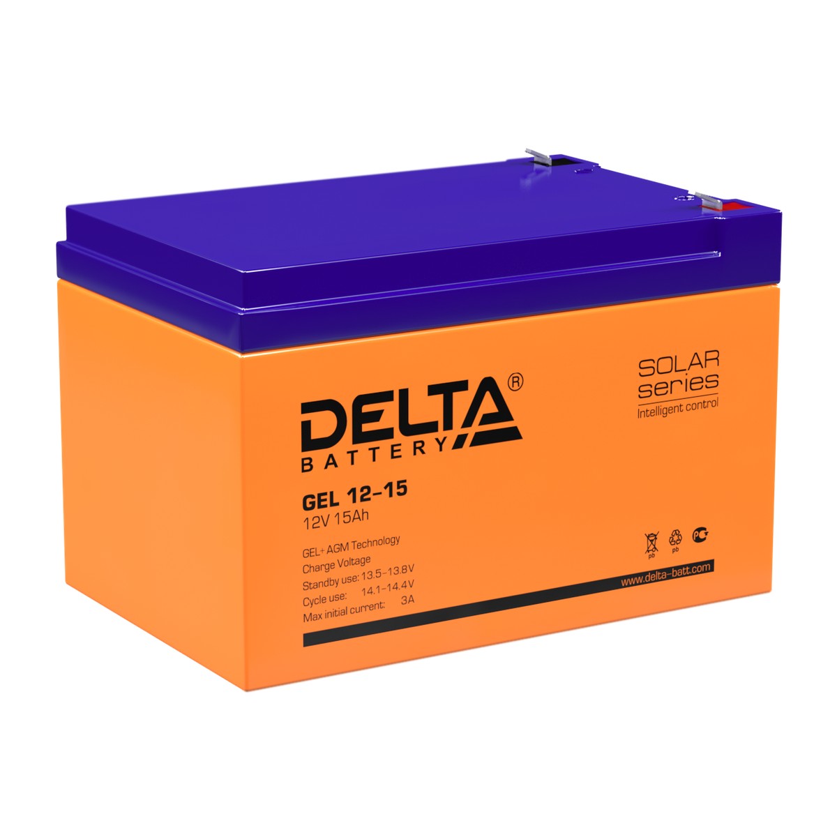 Аккумуляторная батарея DELTA BATTERY GEL 12-15