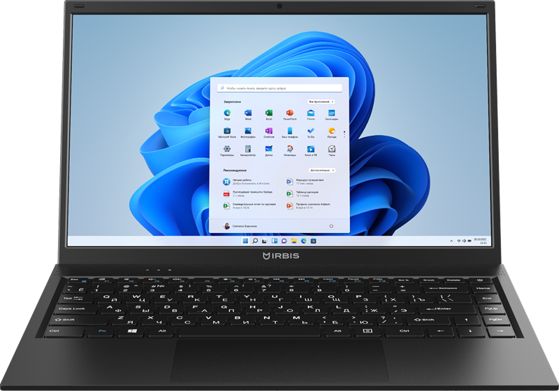 IRBIS Blizzard 14NBC0001 14" Core i3-1115G4, 14"LCD 1920*1080 IPS , 8+512GB SSD, AC wifi, camera: 2MP, 5000mha, black metal case, backlight keyboard, Type-c, Win 11 Pro