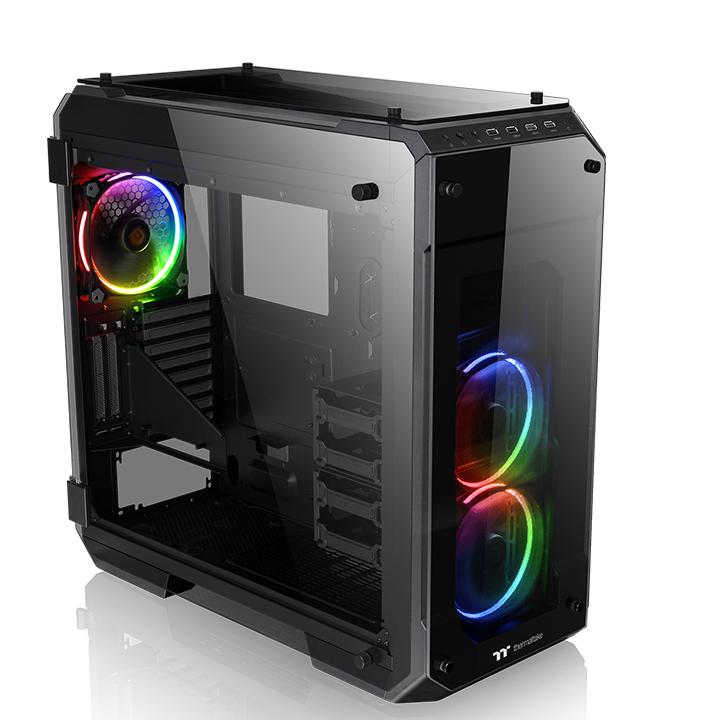 Корпус Thermaltake View 71 TG RGB черный без БП ATX 9x120mm 3x140mm 2xUSB2.0 2xUSB3.0 audio bott PSU (CA-1I7-00F1WN-01)