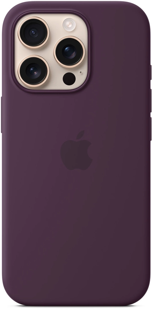 Чехол (клип-кейс) Apple для Apple iPhone 16 Pro Silicone Case with MagSafe сливовый Plum (MYYM3ZM/ A) (MYYM3ZM/A)