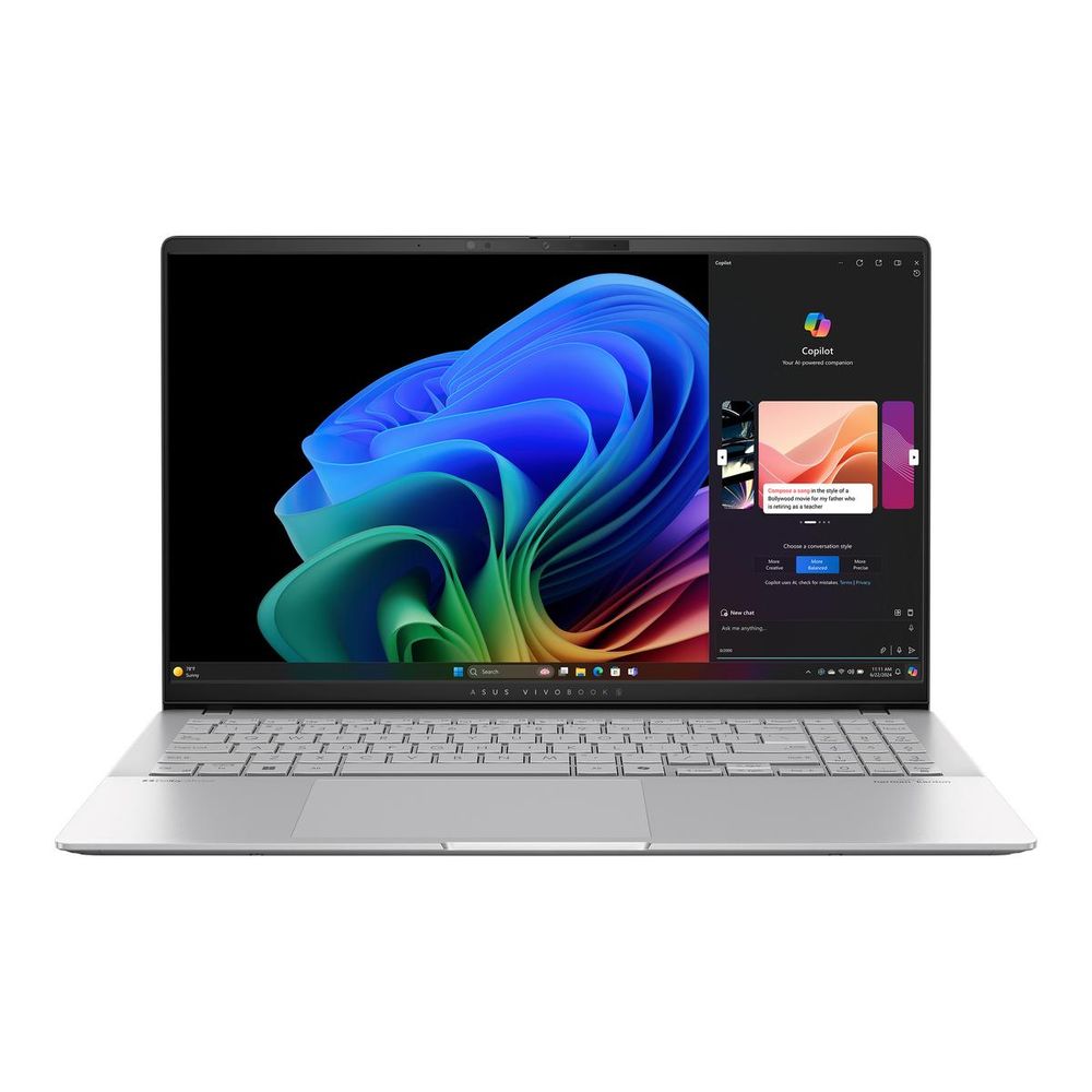 Ноутбук ASUS Vivobook S 15 S5507QA-MA006W Qualcomm SnapdragonxElite (X1E-78-100)/ 16Gb/ SSD1Tb/ 15.6"/ OLED/ 3K/ Win11H/ silver (90NB14Q2-M005E0)