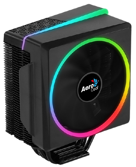 Aerocool Cylon 4 145W / ARGB / PWM/ Intel 115*/ 775/ 1200/ 2066/ 2011/ 1700/ AMD/ Heat pipe 6mm x4