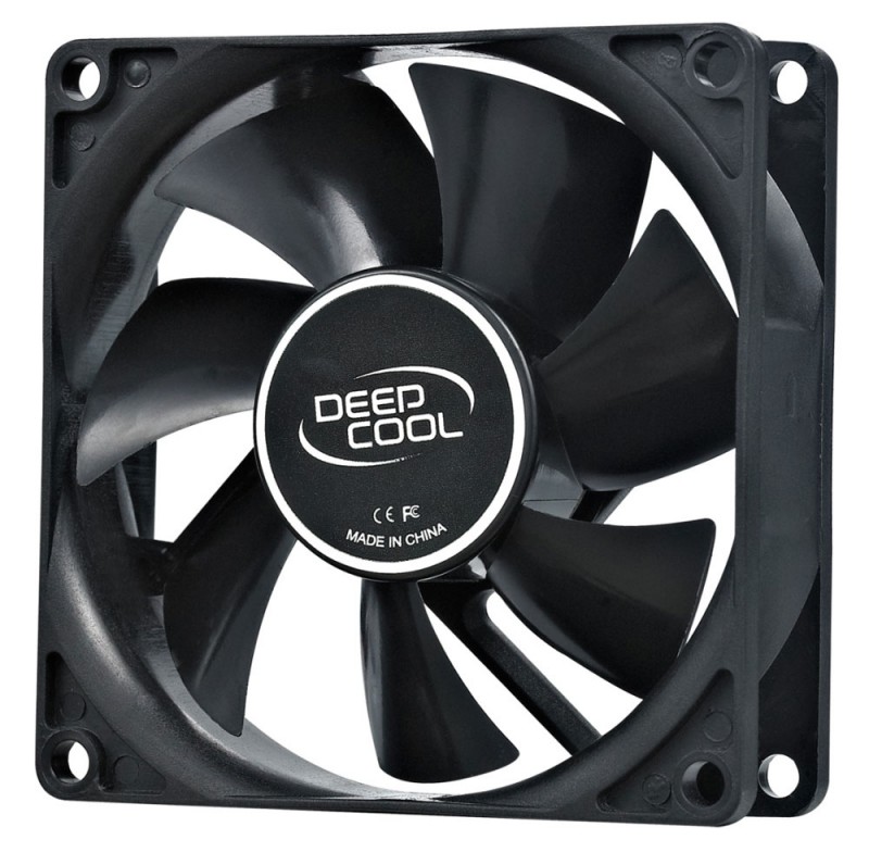 Вентилятор для корпуса Deepcool XFan 80 80х80x25 черный 4-pin (Molex) 20дБ (DP-FDC-XF80) Ret