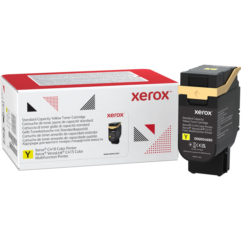 Тонер картридж стандартный, желтый Xerox VLC410/ 415 (2000 страниц)/ Yellow Standard Capacity Toner Cartridge, Xerox VLC410/ 415 (2,000 Pages) (006R04680)