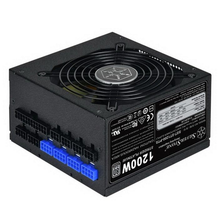 SST-ST1200-PTS V1.0 Strider Platinum Series, 1200W 80 Plus Platinum, ATX PC Power Supply, 120mm HYB quient fan, 140mm depth, 100% modular, RTL {4} (226582) (G540STK20PTS220)