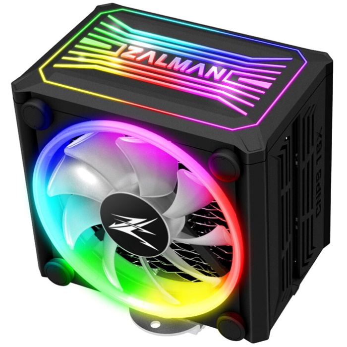 Кулер Zalman CNPS16X Black, LGA2066/ 11-v3/ 11/ 115X/ AM4/ AM3/ 3+ (Al+Cu, RGB fan120mm, 1350-2700rpm, 20-32dBA, 49CFM) Retail