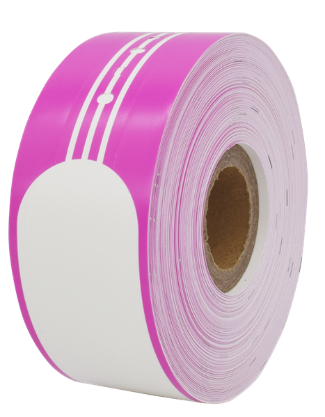 G&G wristband Adult Pink 35 mm/ 260 mm, 100 pcs per roll (RL-B-RF2)