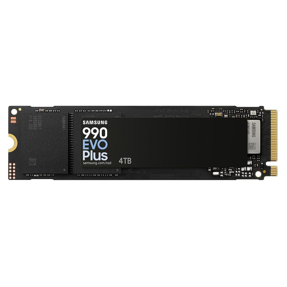 SSD M.2 (PCI-E NVMe 2.0 Gen 4.0 x4) 4Tb Samsung 990 EVO plus (R6300/ W7250MB/ s) 1year (MZ-V9S4T0BW)