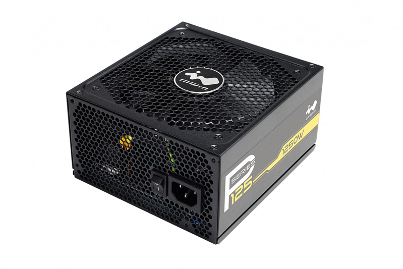 INWIN P125 1250W 80plus Gold, w/ modularized PSU cable, full range, 135mm fan Retail box [] (6188711)