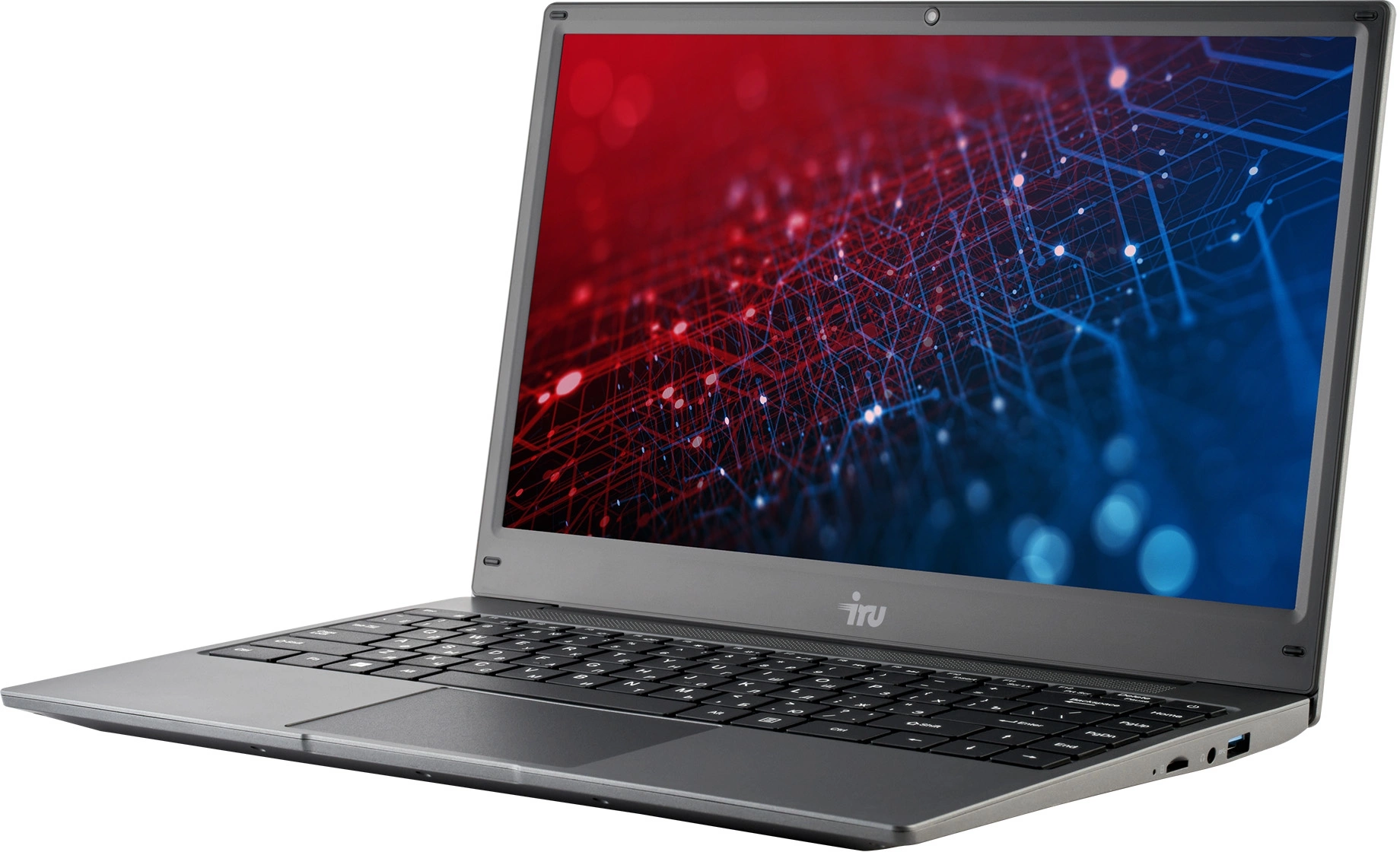 Ноутбук IRU Tactio 14ALH Core i5 1235U 16Gb 512Gb SSD 14" IPS FHD (1920x1080) DOS grey 4000mAh (2058884)