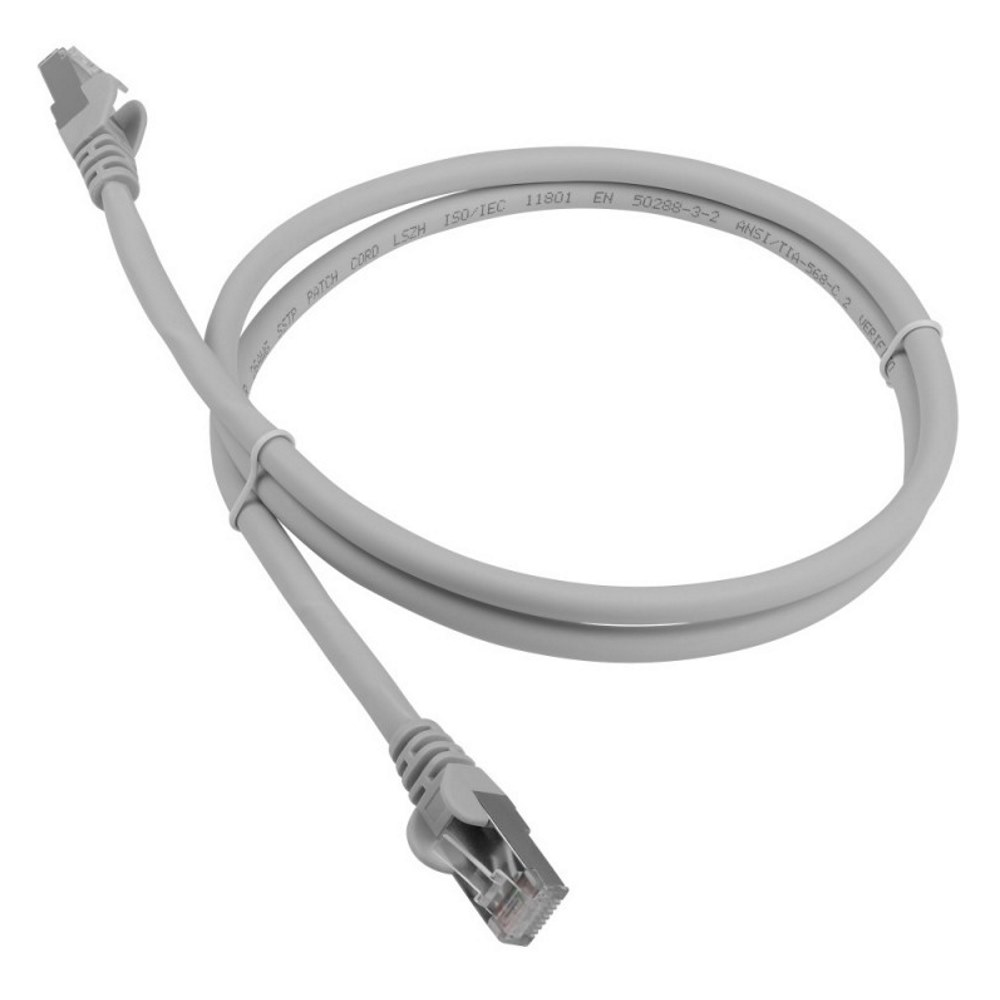 Картинка Патч-корд Lanmaster 0.5 м (LAN-PC45/S6A-0.5-GY) 