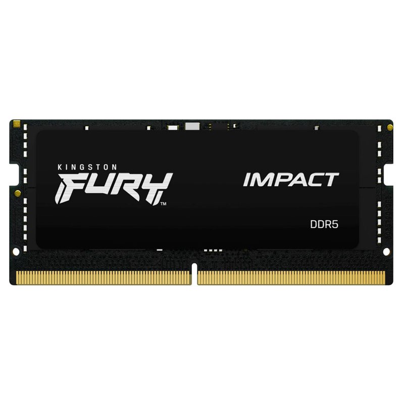 Память оперативная/ Kingston 32GB 5600MT/s DDR5 CL40 SODIMM (Kit of 2) FURY Impact PnP (KF556S40IBK2-32)