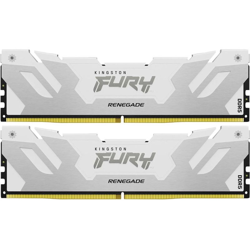 Память оперативная/ Kingston 32GB 6400MT/ s DDR5 CL32 DIMM (Kit of 2) FURY Renegade White XMP (KF564C32RWK2-32)