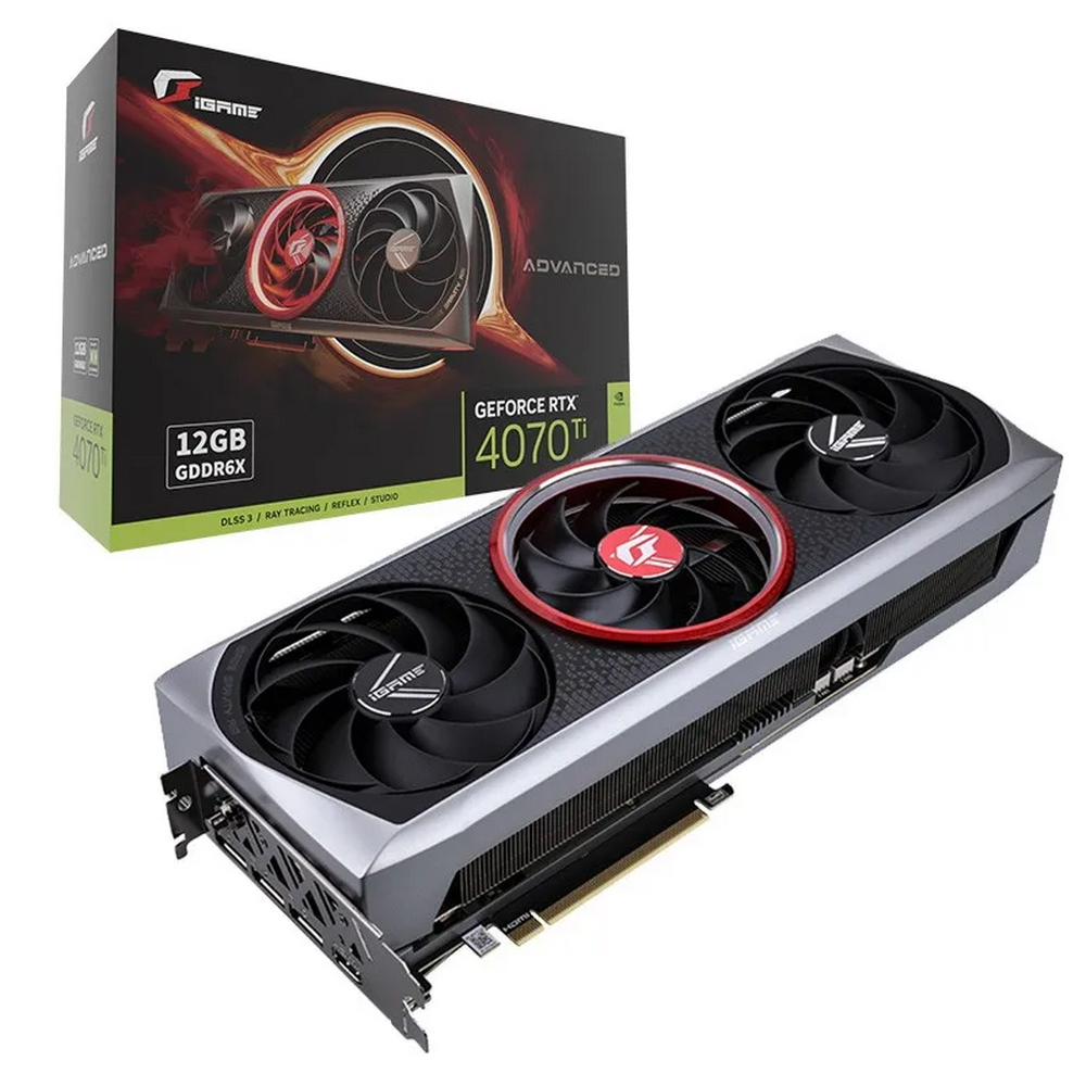 RTX4070Ti iGame Advanced OC-V 12GB GDDR6X 192bit HDMI 3xDP (RTX 4070 TI ADVANCED OC-V)