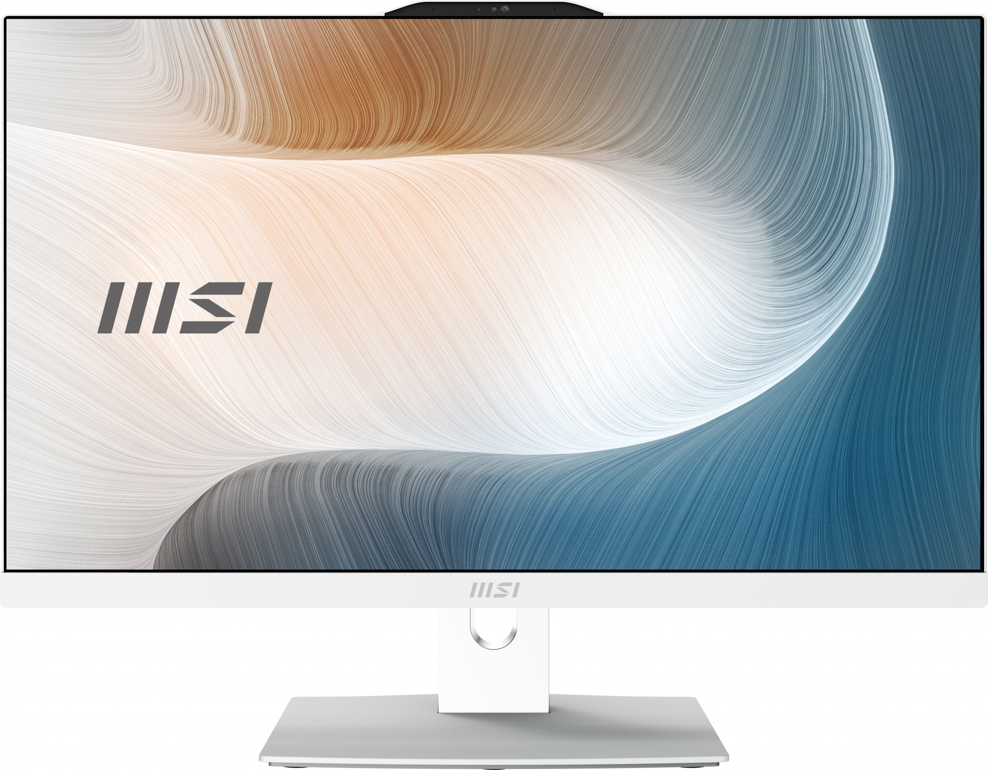 Моноблок MSI Modern AM242P 12M-629RU 23.8" Full HD PG 8505 (1.7) 4Gb SSD128Gb UHDG Windows 11 Professional GbitEth WiFi BT 120W клавиатура мышь Cam белый 1920x1080 (9S6-AE0712-629)