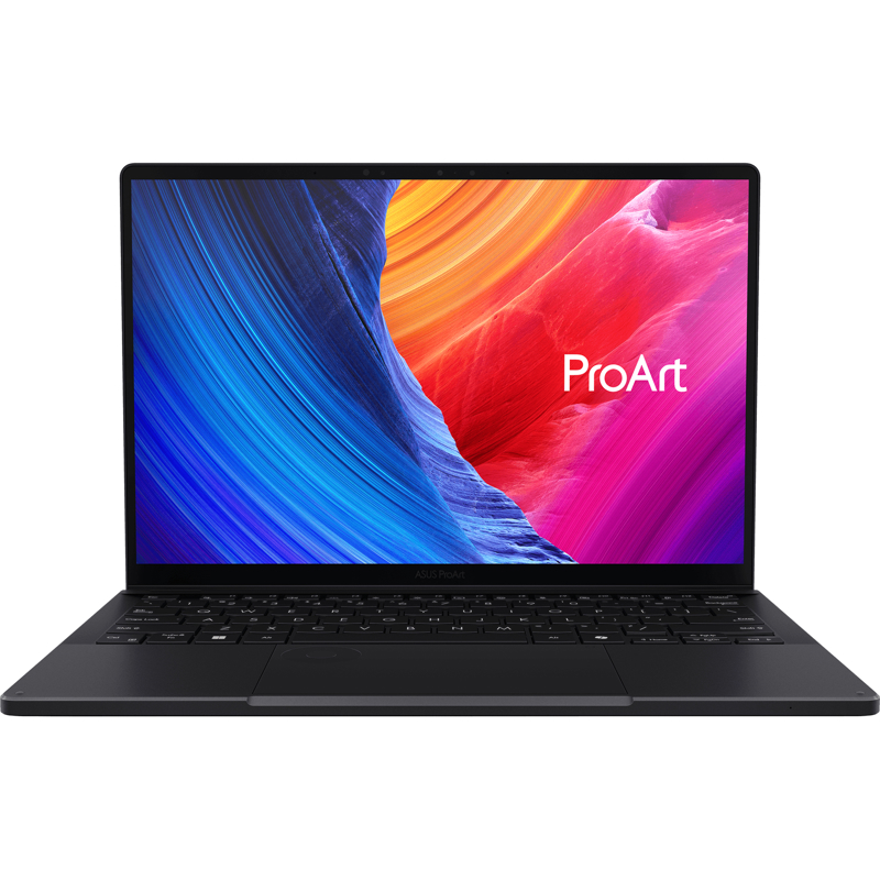 Ноутбук/ ASUS ProArt PX13 HN7306WV-LX014X 13.3"(2880x1800 OLED 16:10)/Touch/AMD Ryzen AI 9 HX 370(2Ghz)/32768Mb/1024SSDGb/noDVD/Ext:nVidia GeForce RTX4060(8192Mb)/Cam/BT/WiFi/73WHr/war 1y/1.38kg/Nano Black/Win11Pro + алюм ? (90NB14L1-M00180)