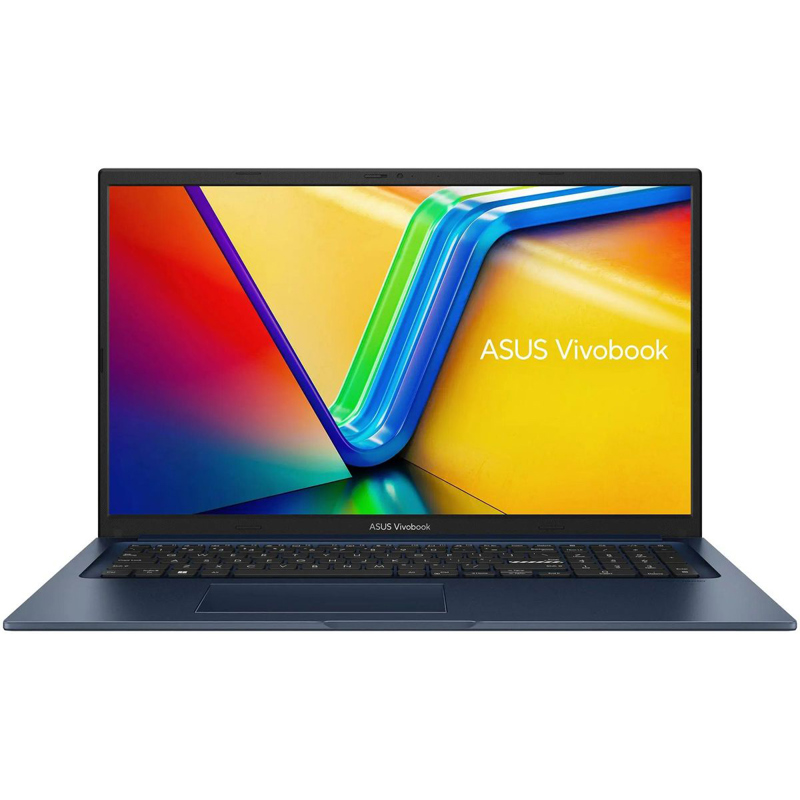 Ноутбук/ ASUS X1704VA-AU694 17.3"(1920x1080 (матовый) IPS)/ Intel Core i3 1315U(1.2Ghz)/ 16384Mb/ 256PCISSDGb/ noDVD/ Int:Intel UHD Graphics/ Cam/ BT/ WiFi/ 50WHr/ war 1y/ 2.1kg/ Quiet Blue/ DOS (90NB10V2-M00TR0)