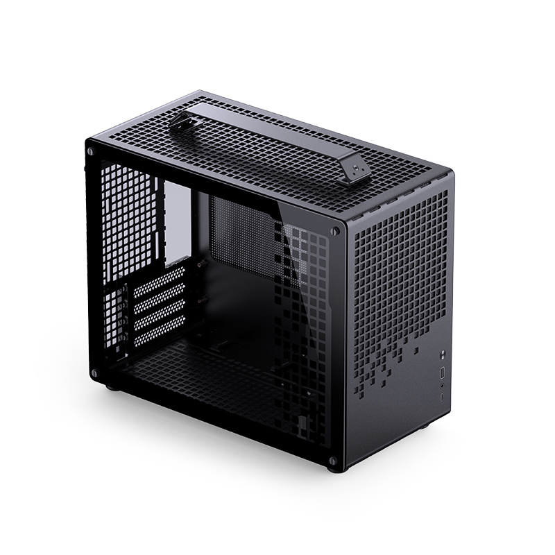 Корпус без блока питания/ Корпус JONSBO Jonsplus Z20 Black MATX без БП, боковая панель из закаленного стекла, mini-ITX, micro-ATX, черный