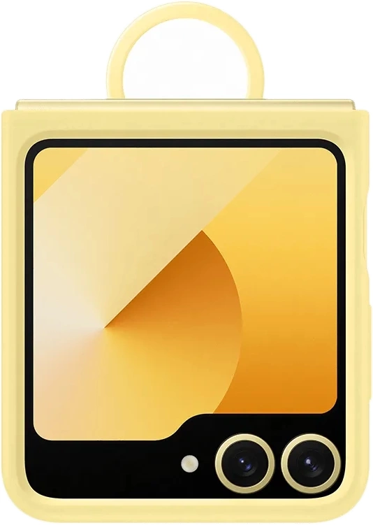 Чехол (клип-кейс) Samsung для Samsung Galaxy Z Flip6 Silicone Case Silicone Case Flip 6 (F741) желтый (EF-PF741TYEGRU)