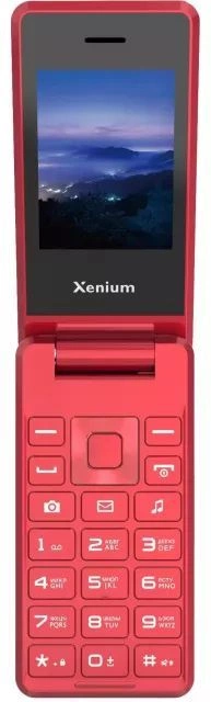 Мобильный телефон XENIUM X600 красный моноблок 1.77" 128x160 Nucleus 0.3Mpix GSM900/ 1800 MP3 (CTX600RD/00)