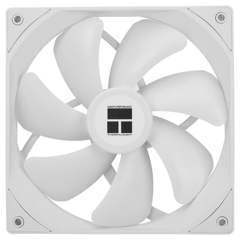 Кулер для корпуса/ Thermalright TL-C14CW (140x140x25mm, 4-pin PWM, 75.8CFM, 26.4dBA, 1500RPM, White)