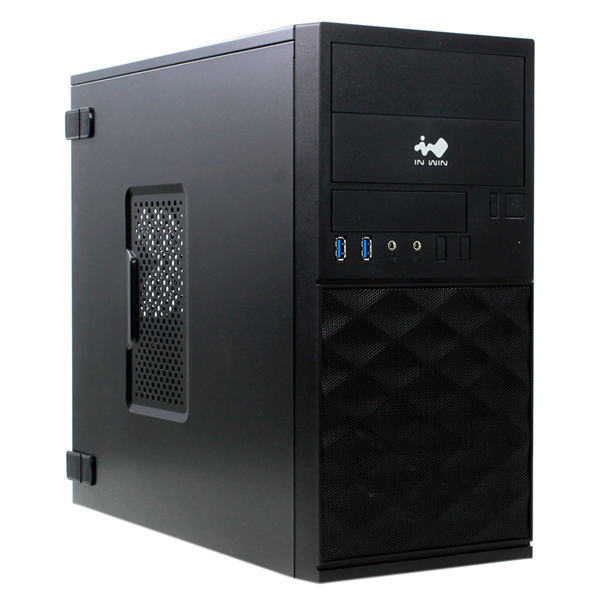 Mini Tower InWin EFS052 Black 600W RB-S600BQ3-3 U3*2 +A(HD)+ front fan holder+ Screwless mATX (6190352)