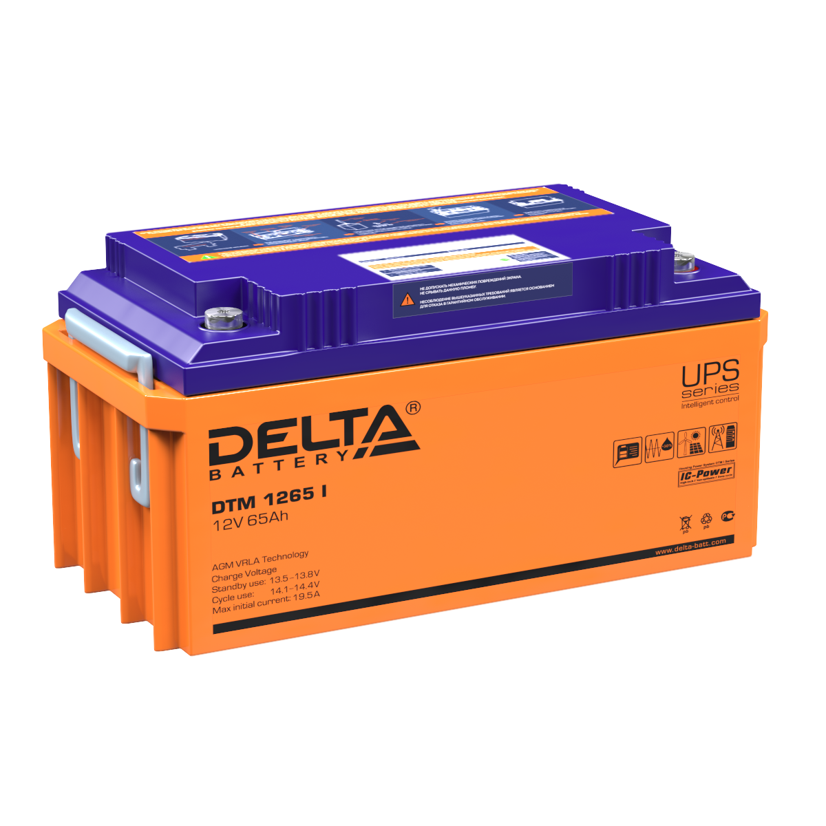 Аккумуляторная батарея DELTA BATTERY DTM 1265 I