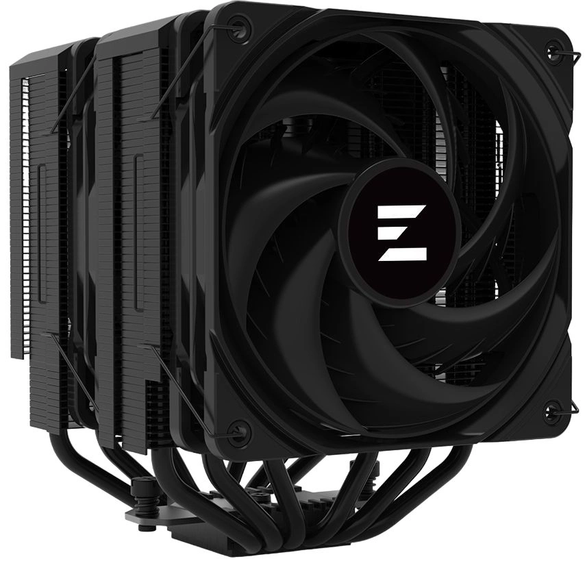 ZALMAN CNPS14X DUO BLACK, 2x120mm FANS, 6 HEAT PIPES, 4-PIN PWM, 600-2000 RPM, 29,7 DBA MAX, HYDRO BEARING, FULL SOCKET SUPPORT