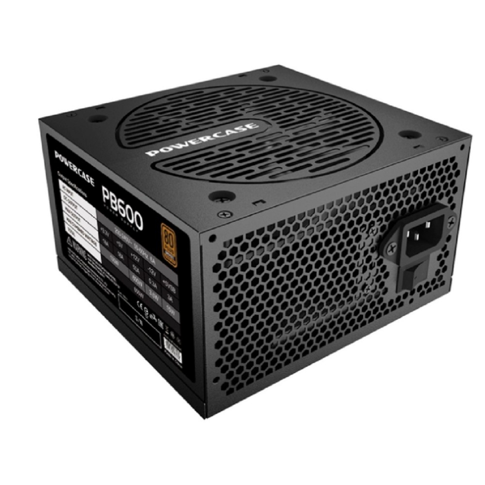 Powercase PB600 (80 Plus Bronze, ATX 2.31, 600W, APFC, DC-DC, 120mm Fan) / PS-600B-DC