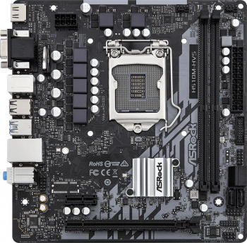 ASROCK H510M-HVS R2.0, LGA1200, H510, 2*DDR4, D-Sub+HDMI, 4xSATA3 6.0, 2xUSB 3.2, 4xUSB 2.0, mATX; 90-MXBG30-A0UAYZ