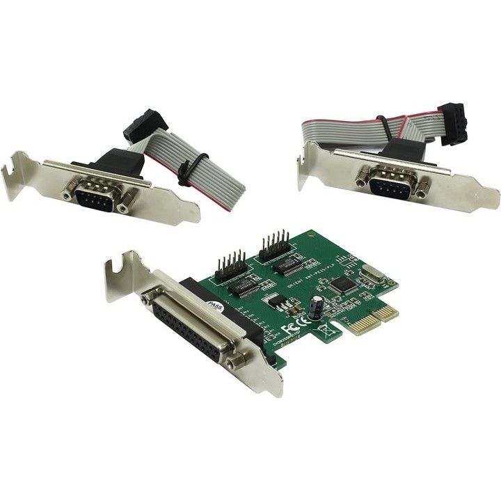 ORIENT XWT-PE2S1PLP RTL контроллер PCI-E to COM 2-port + LPT 1-port (WCH CH382) Low Profile