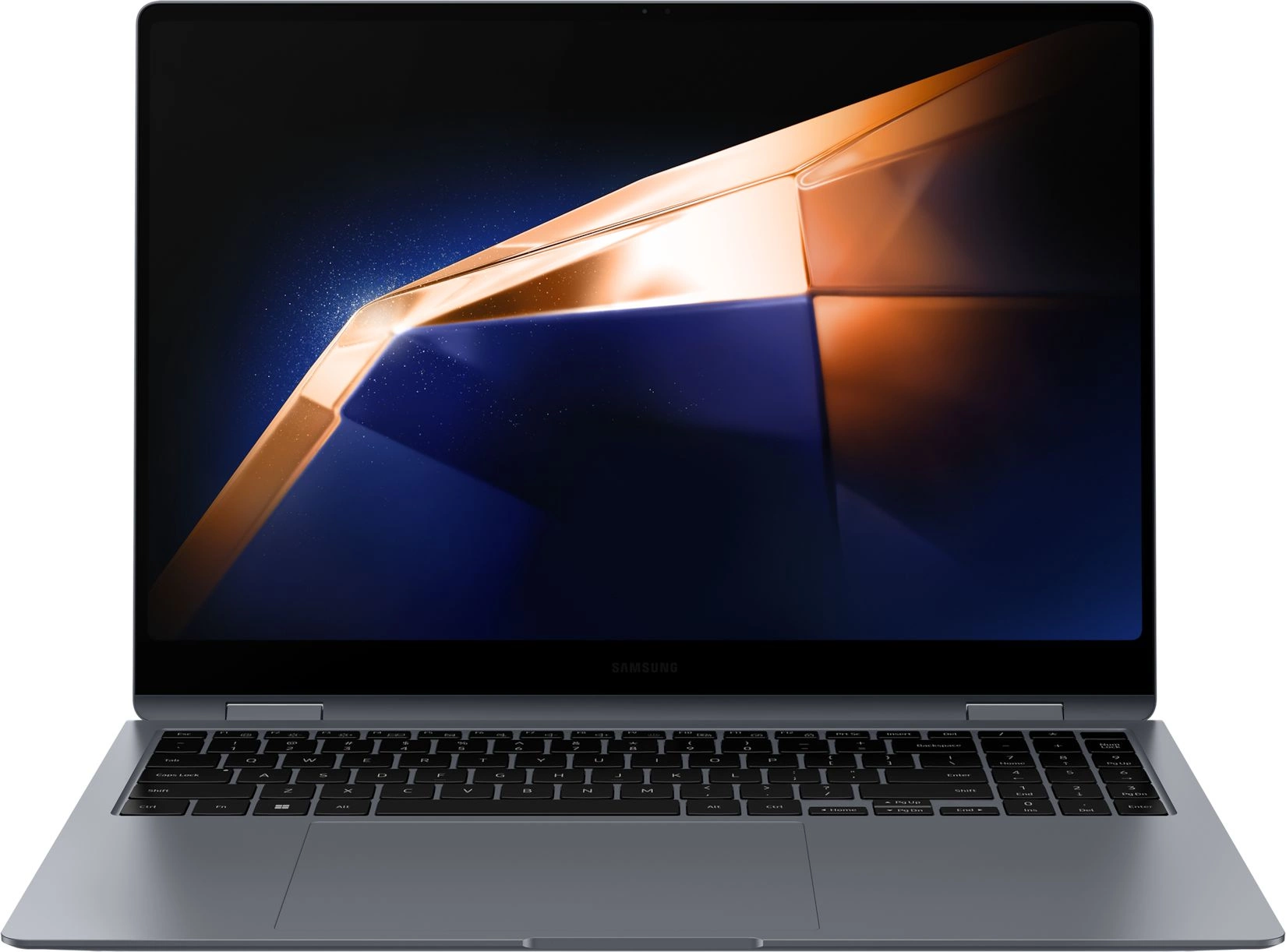 Ноутбук Samsung Galaxy Book 4 Pro 360 NP960 Core Ultra 7 155H 16Gb SSD512Gb Intel Arc 16" AMOLED Touch 3K (2880x1800) Windows 11 Home graphite WiFi BT Cam (NP960QGK-KG1IN)