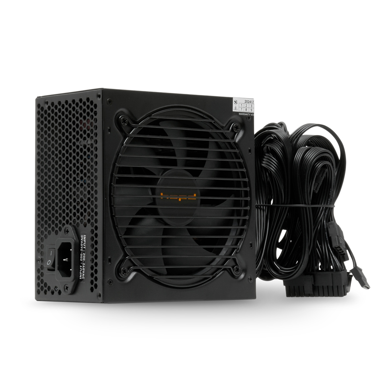 Блок питания/ HSPD, 500W 80+ White (ATX, 2.52, Non-modular, 1x24(20+4)pin 500mm, 1xCPU 8(4+4)pin 550mm, 1xPCIe*2 8(6+2)pin 500+150mm, 2xSATA*3 400+150+150mm, 1xMOLEX4pin*3 400+150+150mm , Active, 120x (HSK-500WN-BK)