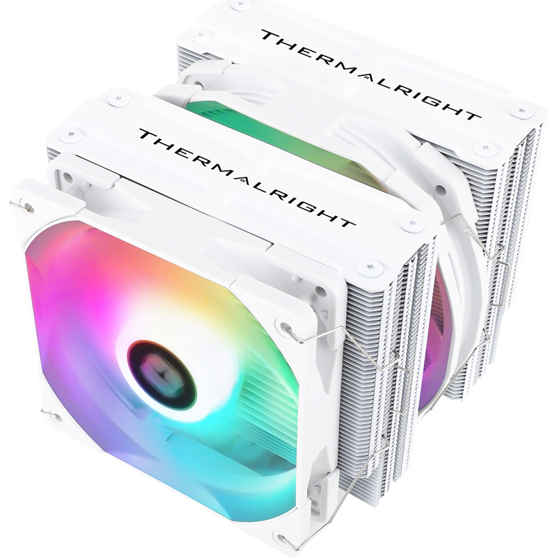 Кулер для процессора Thermalright Frost Spirit 140 White ARGB, высота 158 мм, 1500 об/ мин, 26 дБА, PWM, белый, ARGB подсветка (FS140-WH-ARGB)