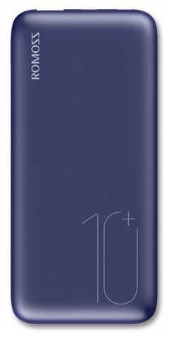 Мобильный аккумулятор Romoss WSL10 10000mAh QC2.0 18W 3A USB-A/USB-C беспров.зар. синий