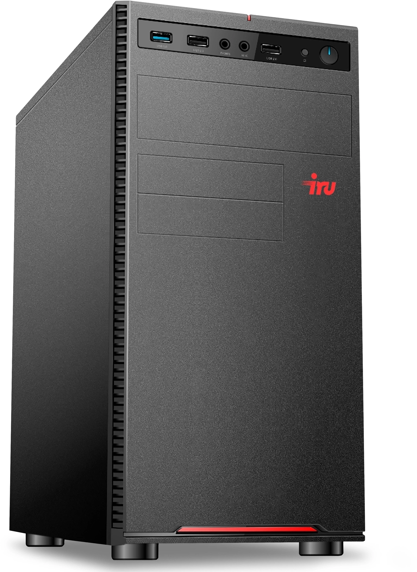 ПК IRU Опал 612 MT PG G7400 (3.7) 8Gb SSD256Gb UHDG 710 FreeDOS GbitEth 400W мышь клавиатура черный (2049324)