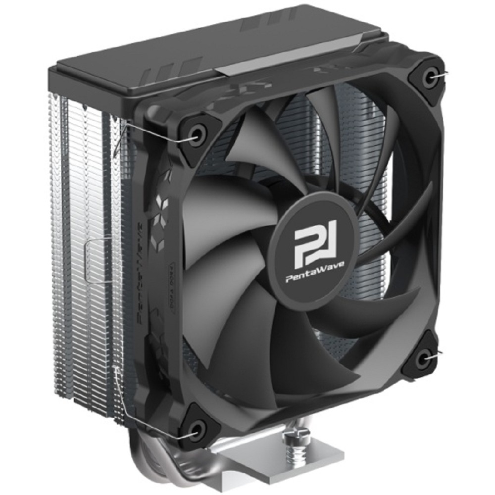 Кулер PentaWave PC-Z03E SRB LGA115X/ 1200/ 1700/ AM4/ AM5 (20 шт/ кор, TDP 205W, 1*120mm PWM Fan, 3 тепловые трубки 6мм, 600-1750RPM, 12-29,5dBa) (PC-Z03E SRB PWM)