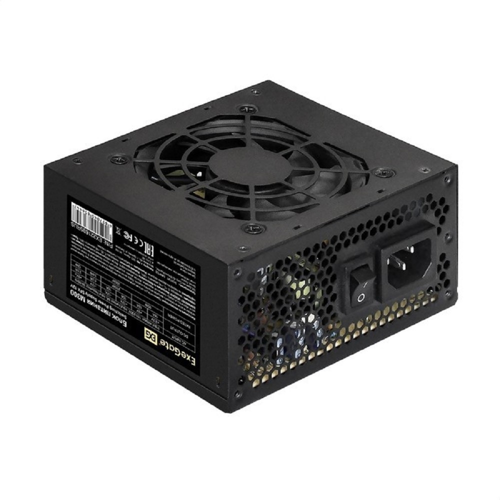 Exegate EX292282RUS Блок питания 550W ExeGate M550 (SFX, APFC, КПД 87% (80 PLUS Silver), 8cm fan, 24pin, (4+4)pin, 2xPCI-E, 3xSATA, 2xIDE, black)