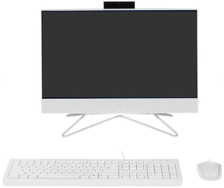 Моноблок HP 200 G4 21.5" Full HD i5 1235U (1.3) 8Gb SSD512Gb UHDG DVDRW Free DOS GbitEth WiFi BT клавиатура мышь Cam белый 1920x1080 (6D417EA)