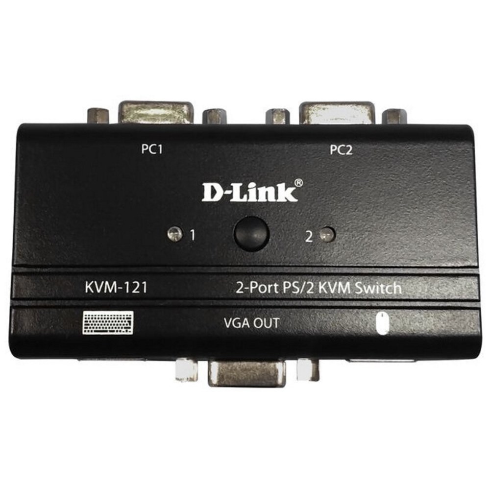 Картинка Переключатель KVM D-Link KVM-121 (KVM-121/B1A) 