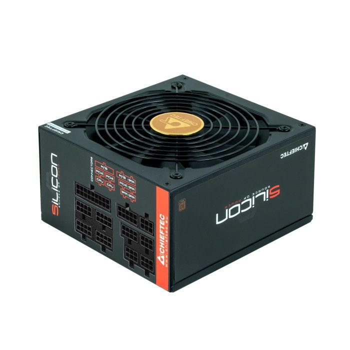 Блок питания Chieftec Silicon SLC-850C (ATX 2.3, 850W, 80 PLUS BRONZE, Active PFC, 140mm fan, Full Cable Management) Retail