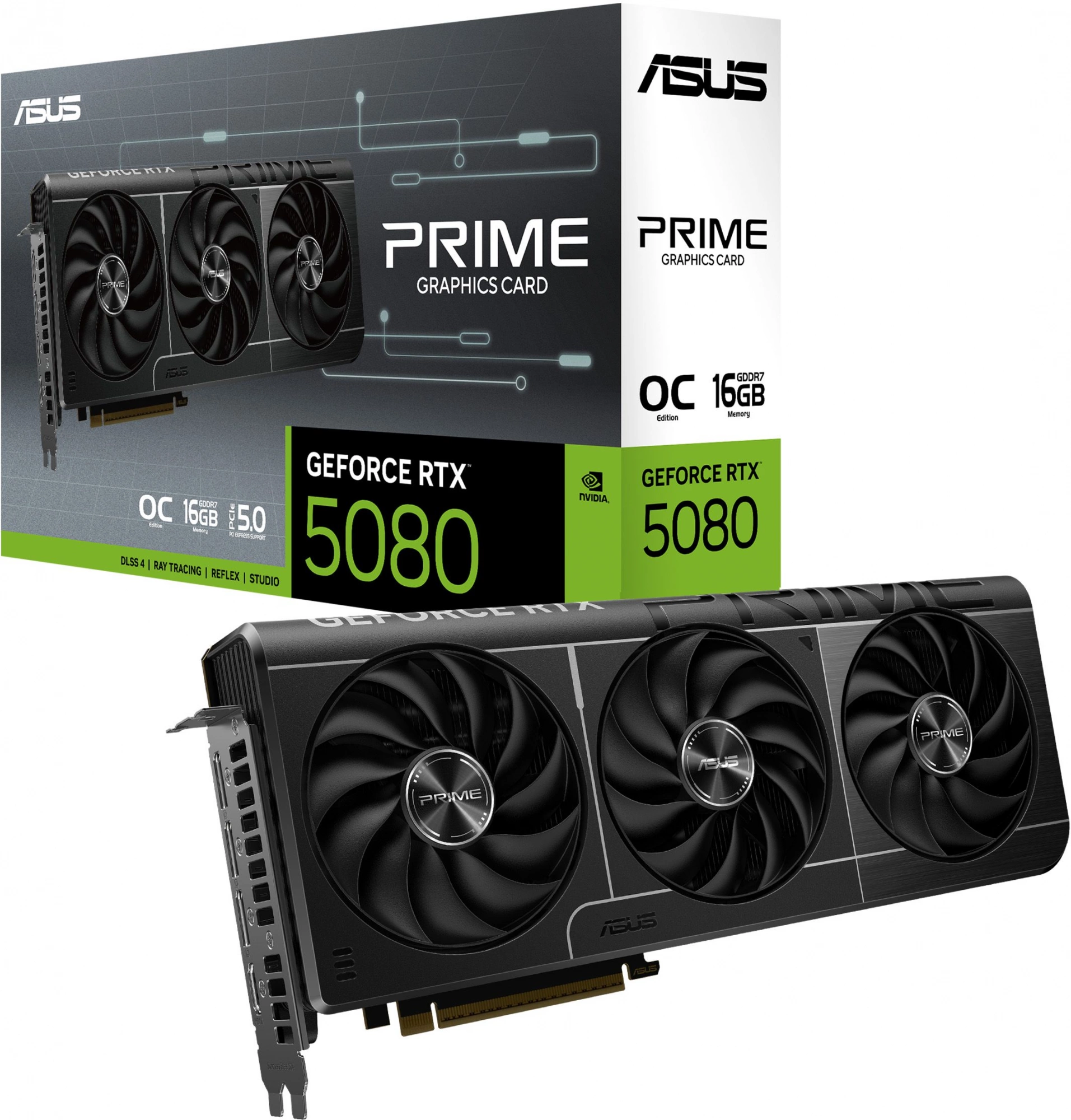 ASUS PRIME-RTX5080-O16G/ / RTX5080,HDMI,DP*3,16G,D7; 90YV0LX0-M0NA00