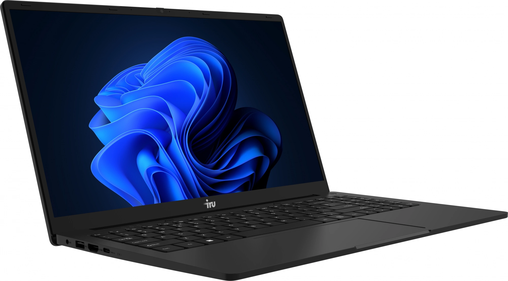 Ноутбук IRU Strato 15ALI Core i3 1215U 8Gb SSD256Gb Intel Iris Xe graphics 15.6" IPS FHD (1920x1080) Free DOS black 6000mAh (2058924)