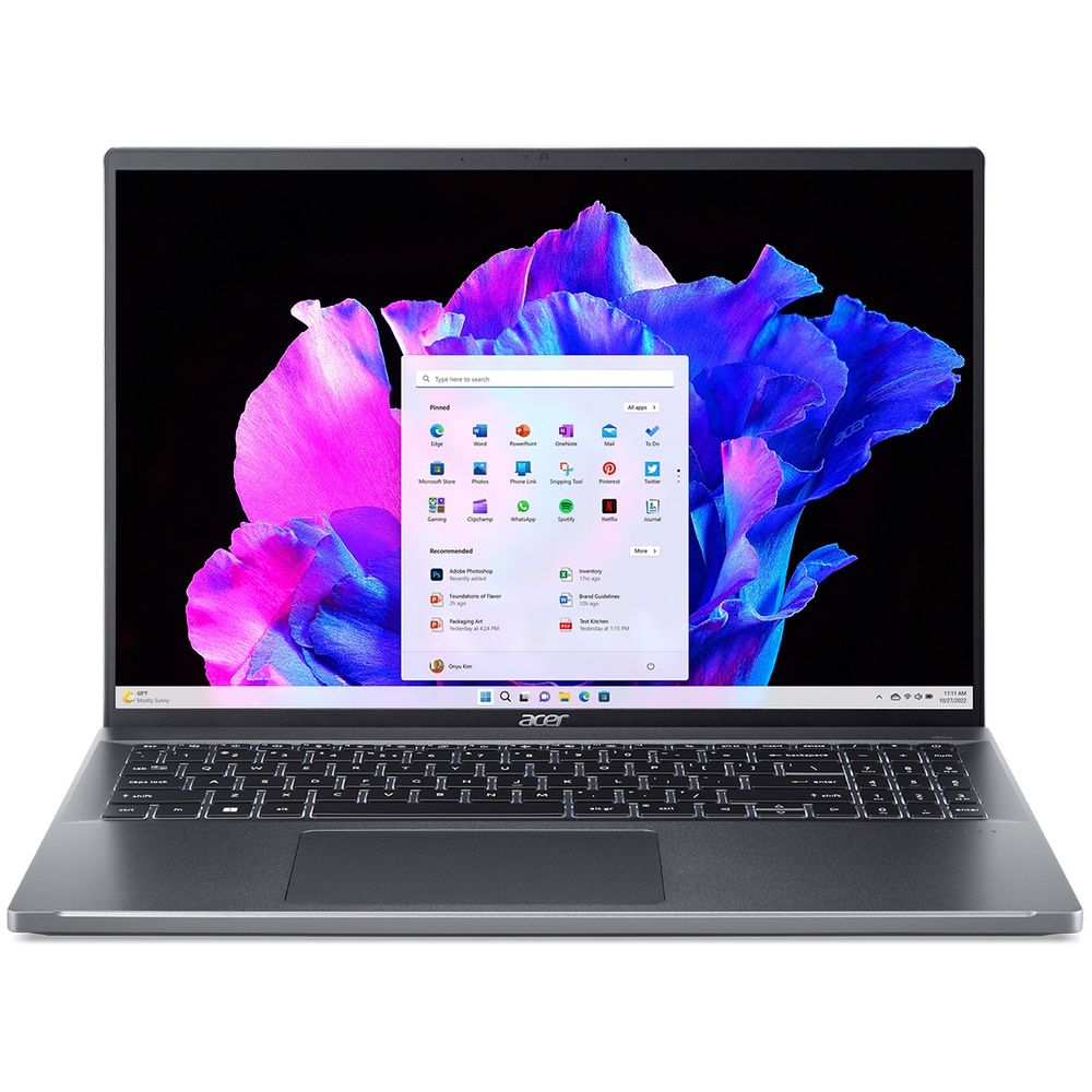 Ноутбук Acer Swift Go SFG16-72-709R 16" 3200x2000/ Core Ultra 7-155H/ 16Gb/ SSD 1Tb/ Win11 Iron Grey 1.6 кг NX.KSHCD.002