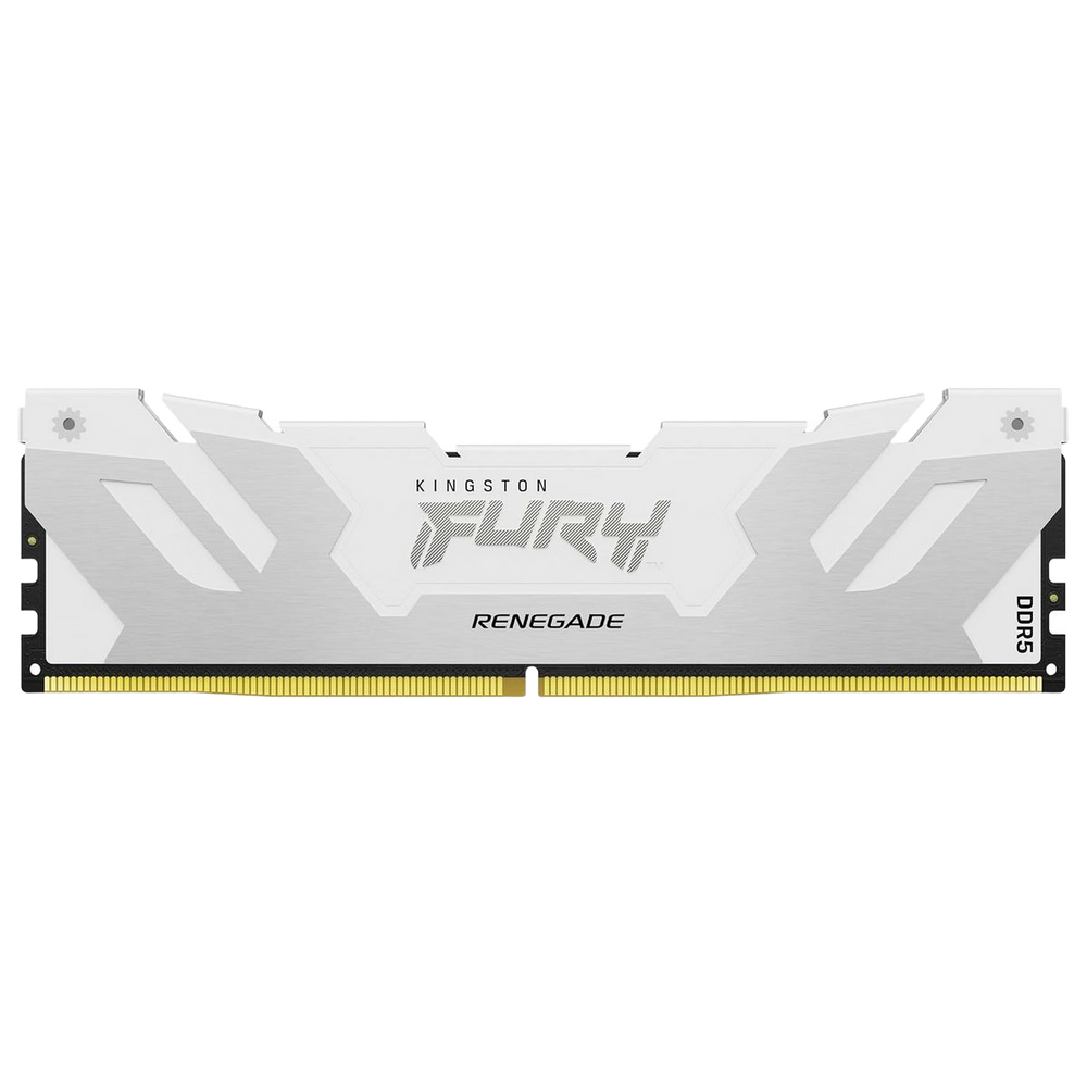 Модуль памяти Kingston 24GB DDR5 8400 CUDIMM FURY Renegade Silver/ White Gaming Memory Non-ECC, CL40, 1.45V, Heat Shield, XMP, RTL (KF584CU40RW-24)